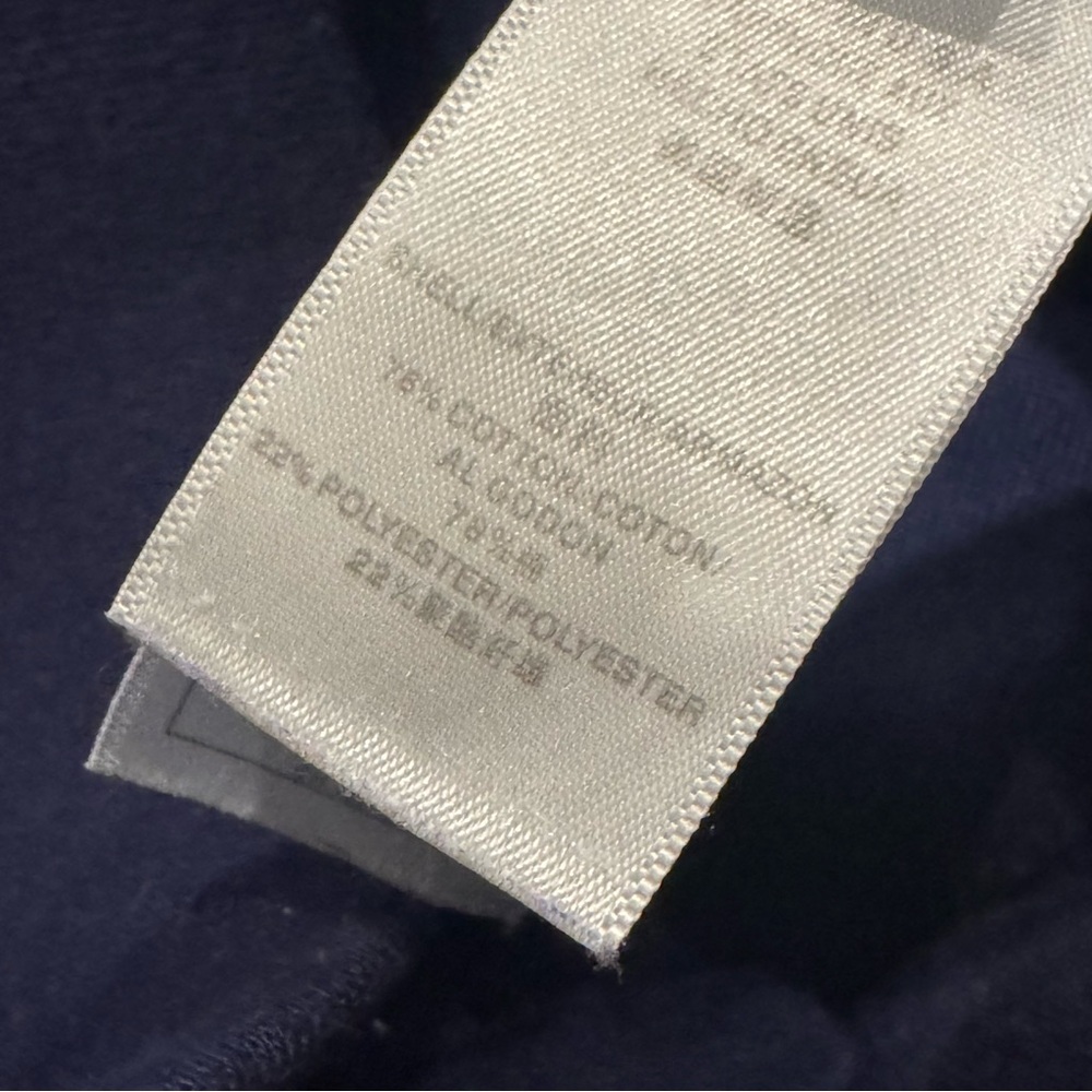 Juicy Couture Velour Track Sweats Navy blue, Rhinestone Script Size Medium Y2K - Picture 8 of 8